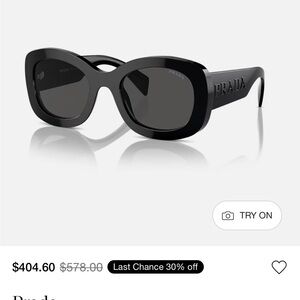 Prada Glossy Black Sunglasses